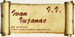 Ivan Vujanac vizit kartica